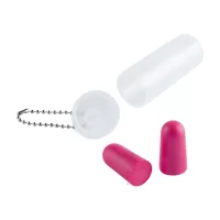 špunty do uší růžová s potiskem loga - foto 2