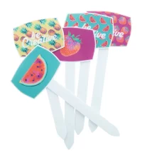 štítek pro rostliny bílá s potiskem loga - foto 3