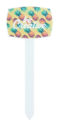 štítek pro rostliny bílá s potiskem loga