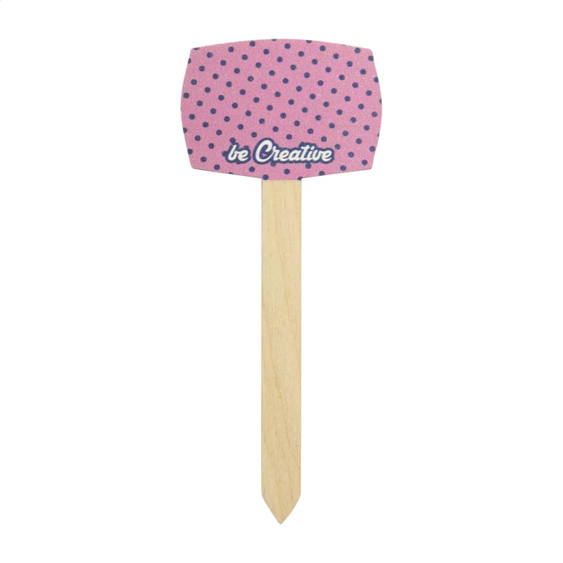 štítek pro rostliny přírodní s potiskem loga