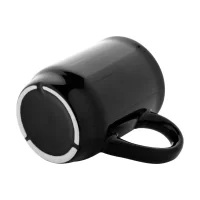 stohovatelný keramický hrnek černá s potiskem loga - foto 4