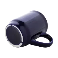 stohovatelný keramický hrnek tmavě modrá s potiskem loga - foto 4