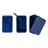 stohovatelý box na jídlo tmavě modrá s potiskem loga - foto 5