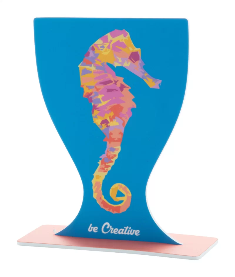 stojánek, kolo bílá s potiskem loga