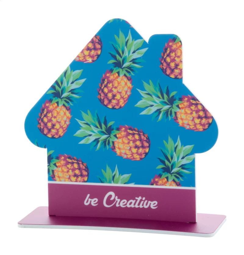 stojánek, kolo bílá s potiskem loga