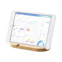 stojánek na mobil a tablet přírodní s potiskem loga - foto 4