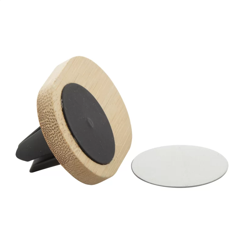 stojánek na mobil do auta přírodní s potiskem loga