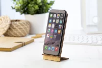 stojánek na mobil přírodní s potiskem loga - foto 4