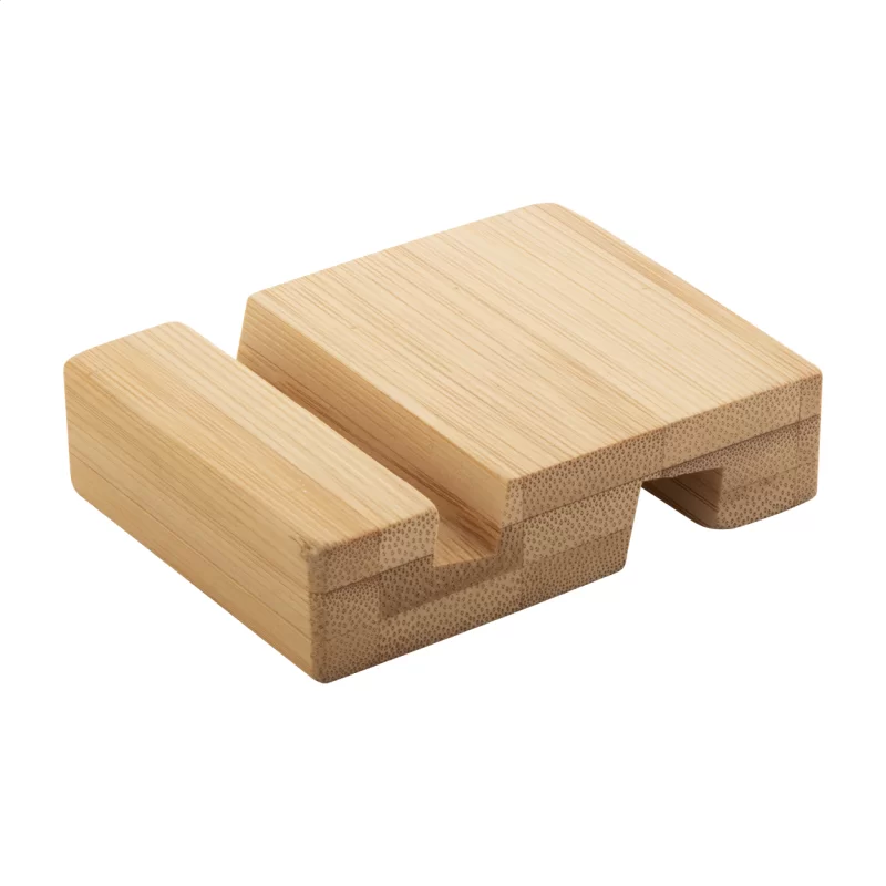 stojánek na mobil přírodní s potiskem loga