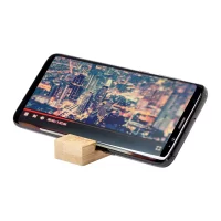 stojánek na mobil s přívěškem na klíče přírodní s potiskem loga - foto 5