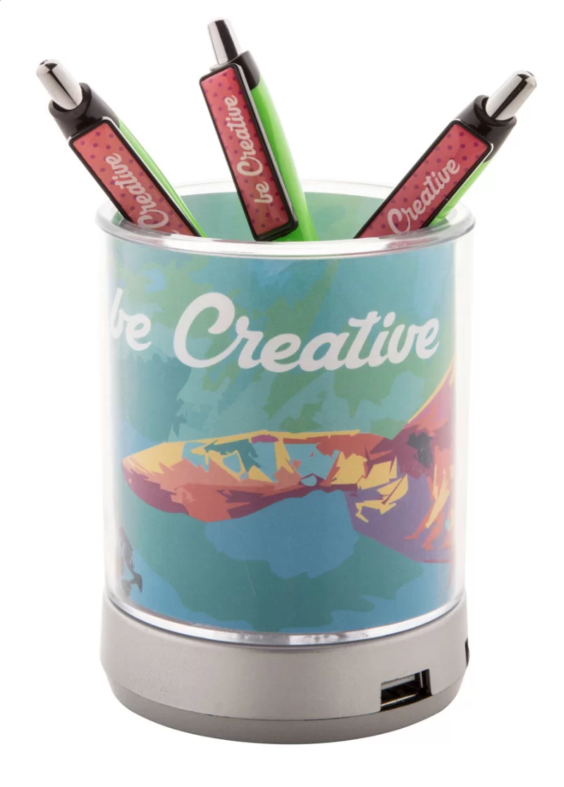 stojánek na propisky průhledná s potiskem loga - foto 2