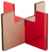 průhledná červená