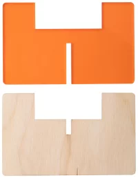 stojánek na svíčku průhledná oranžová s potiskem loga - foto 2