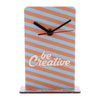 stolní hodiny na zakázku přírodní s potiskem loga - foto 7