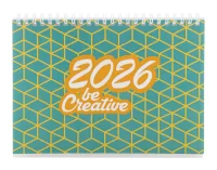 stolní kalendář na zakázku bílá s potiskem loga