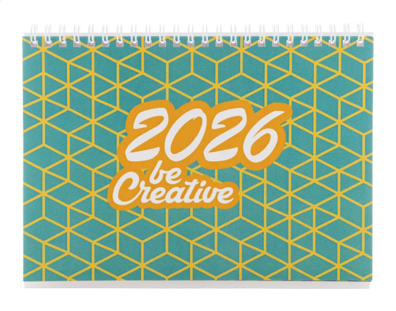 stolní kalendář na zakázku bílá s potiskem loga