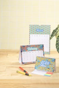 stolní kalendář na zakázku bílá s potiskem loga - foto 3