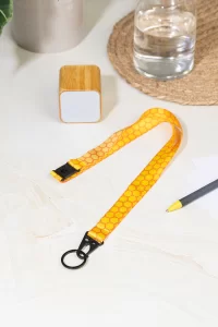 sublimační šňůrka na zakázku černá s potiskem loga - foto 3