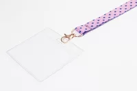 sublimační šňůrka na zakázku růžová s potiskem loga - foto 3