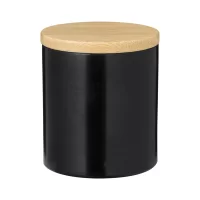 svíčka černá s potiskem loga