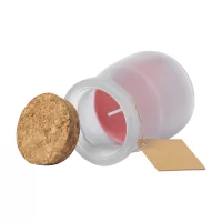 svíčka, jahoda červená s potiskem loga - foto 2