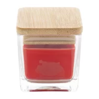 svíčka, jahoda červená s potiskem loga - foto 3