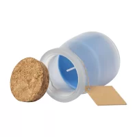 svíčka, oceán modrá s potiskem loga - foto 2