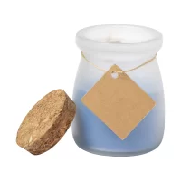 svíčka, oceán modrá s potiskem loga - foto 3