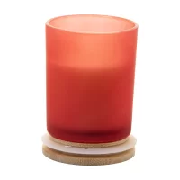 svíčka, skořice červená s potiskem loga - foto 3