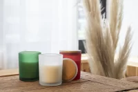 svíčka, Vanilka bílá s potiskem loga - foto 7