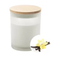 svíčka, Vanilka bílá s potiskem loga