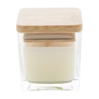 svíčka, vanilka bílá s potiskem loga - foto 4