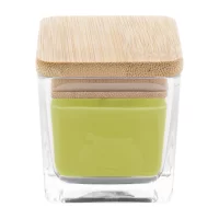 svíčka, zelené jablko zelená s potiskem loga - foto 3