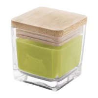 svíčka, zelené jablko zelená s potiskem loga - foto 4