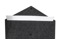 taška na dokumenty z RPET tmavě šedá s potiskem loga - foto 3