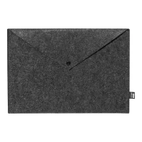 taška na dokumenty z RPET tmavě šedá s potiskem loga - foto 6