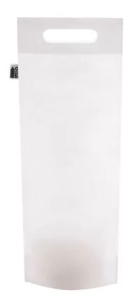 taška na láhev vína na zakázku bílá s potiskem loga - foto 3