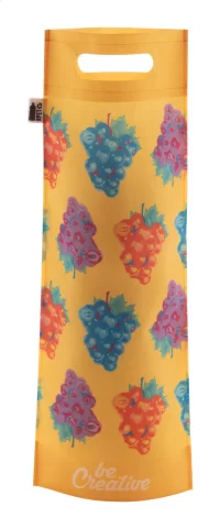 taška na láhev vína na zakázku bílá s potiskem loga - foto 4