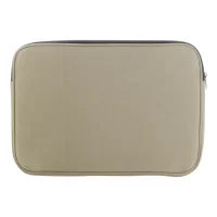 taška na notebook z recyklované plátno béžová s potiskem loga - foto 3