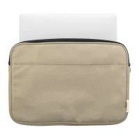 taška na notebook z recyklované plátno béžová s potiskem loga - foto 8