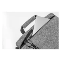 taška na notebook z RPET šedá s potiskem loga - foto 4