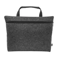 taška na notebook z RPET tmavě šedá s potiskem loga - foto 2