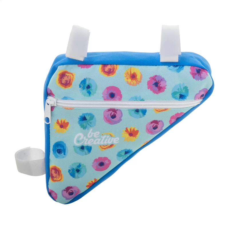 taška na rám jízdního kola na zakázku bílá s potiskem loga