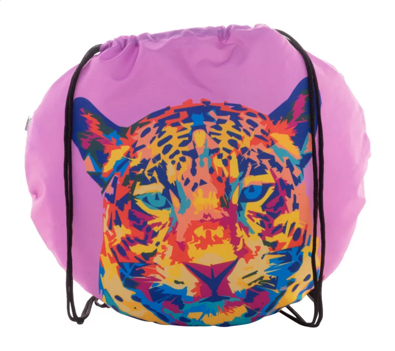 taška na stahování šňůrkou na zakázku černá s potiskem loga