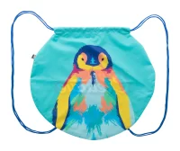 taška na stahování šňůrkou na zakázku modrá s potiskem loga - foto 3