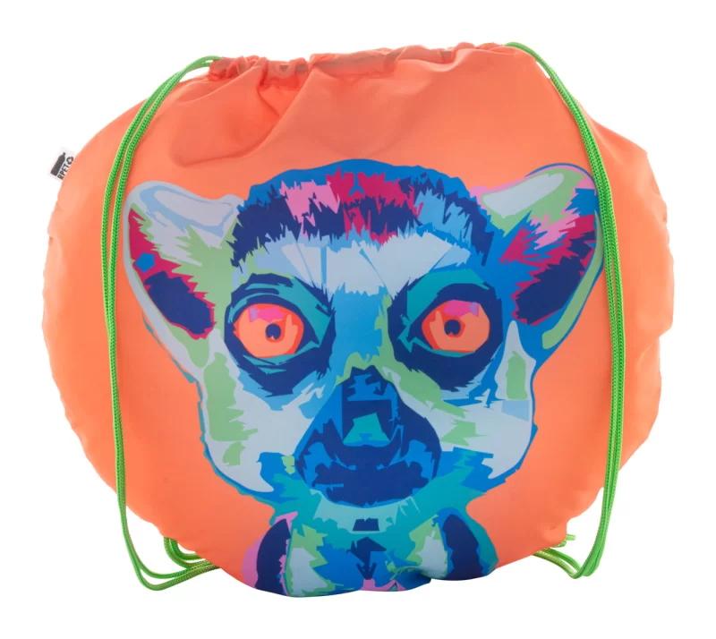 taška na stahování šňůrkou na zakázku zelená s potiskem loga