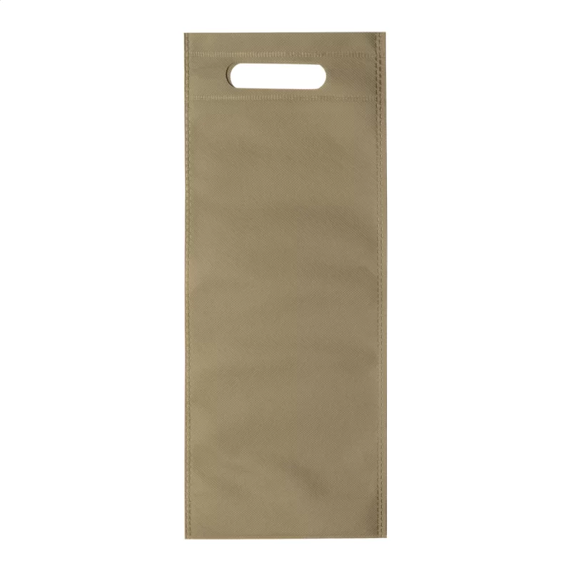 taška na víno béžová s potiskem loga