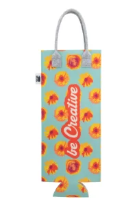 taška na víno RPET na zakázku bílá s potiskem loga - foto 2