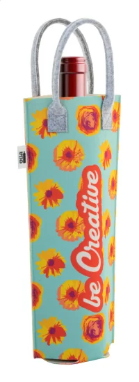 taška na víno RPET na zakázku bílá s potiskem loga - foto 9