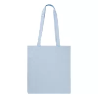 taška pastelově modrá s potiskem loga - foto 2